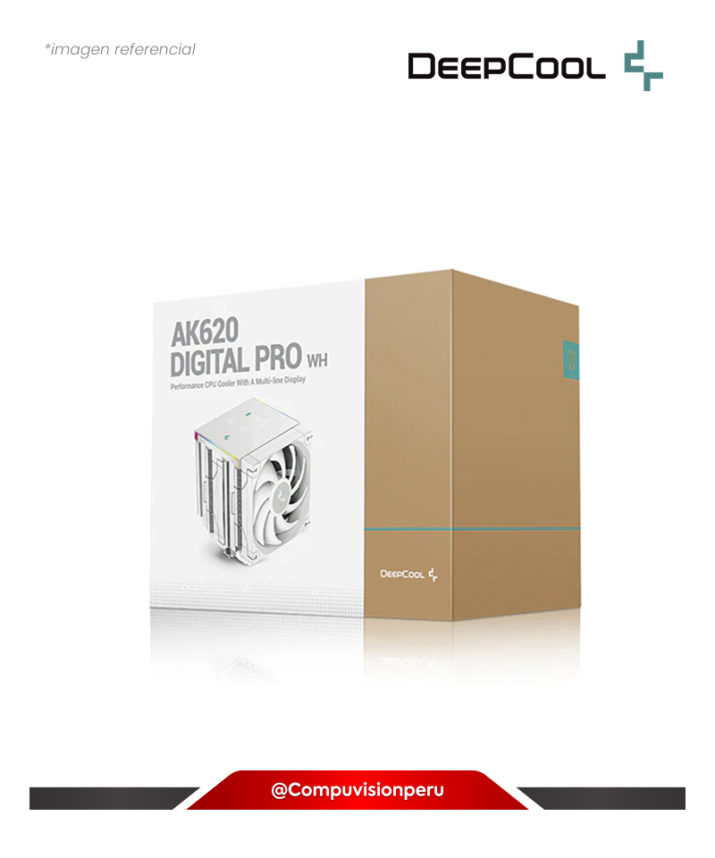 COOLER DE CPU DEEPCOOL AK620 DIGITAL PRO WH INTEL AMD R-AK620-WHAPMN-G
