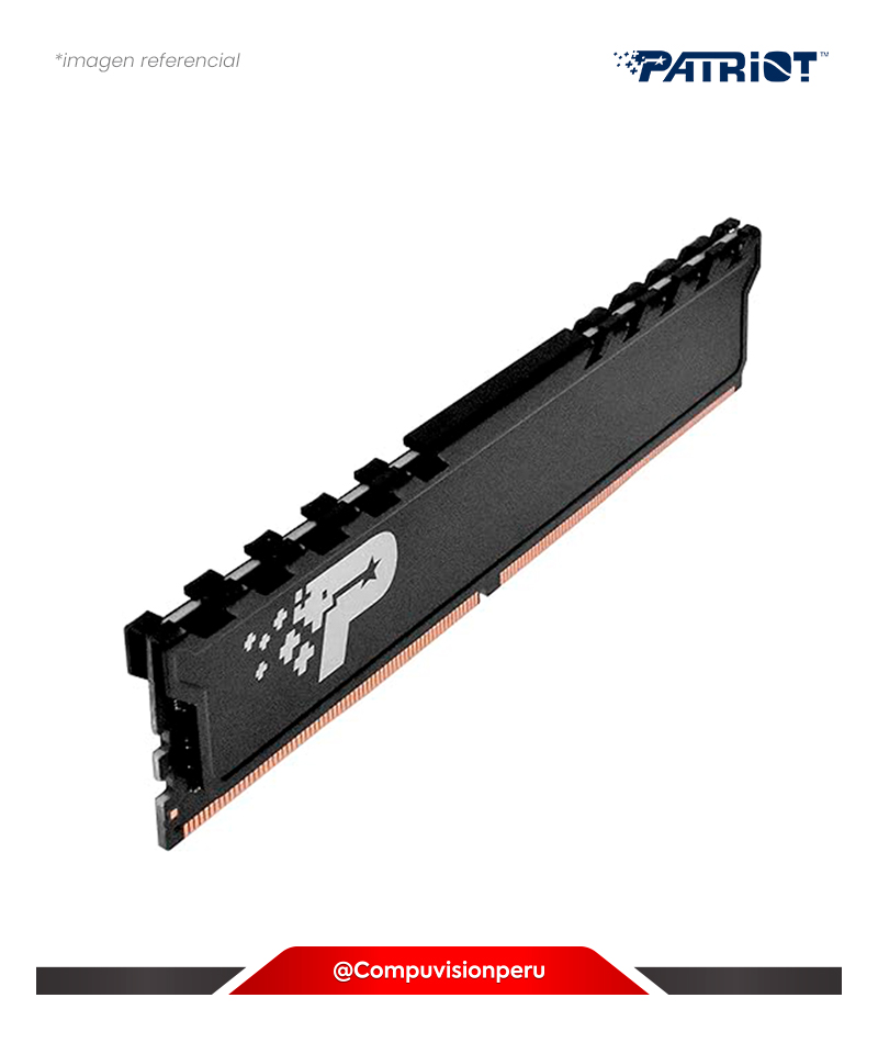 MEMORIA 16GB DDR4 BUS 3200MHZ PATRIOT SIGNATURE PREMIUM BLACK PC4-25600 CL22 1.22V PSP416G32002H1