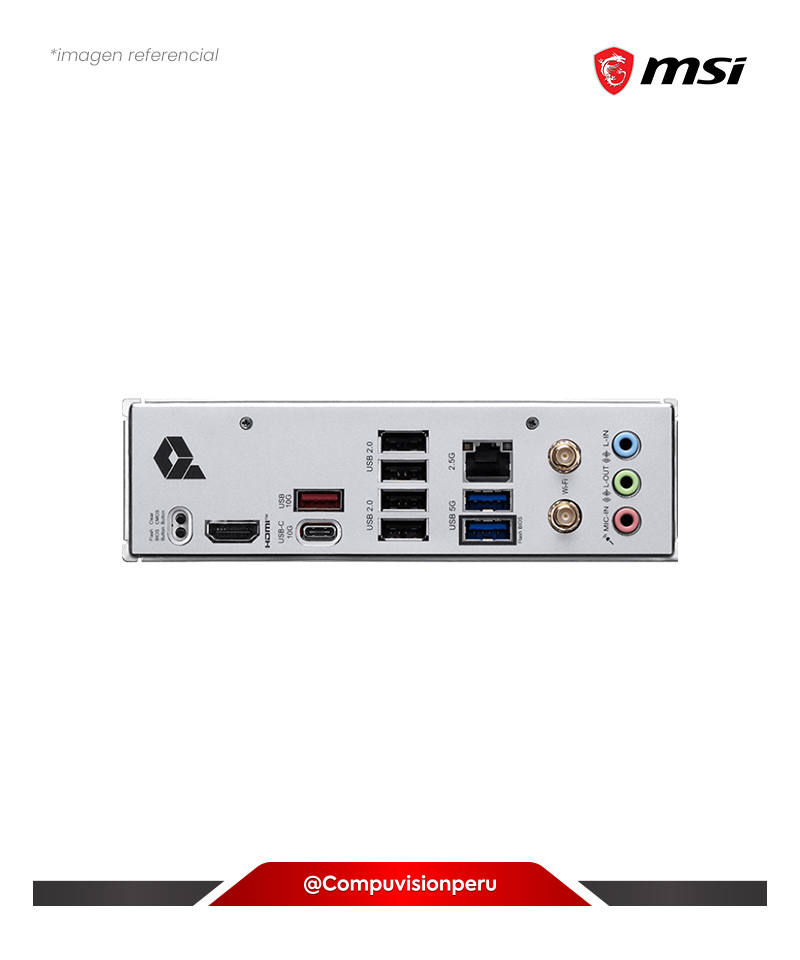 PLACA MSI PRO B840M-P WIFI6E AM5 AMD B840 DDR5 HDMI M.2 SATA 6GB YSB 10GB BLUETOOTH M-ATX