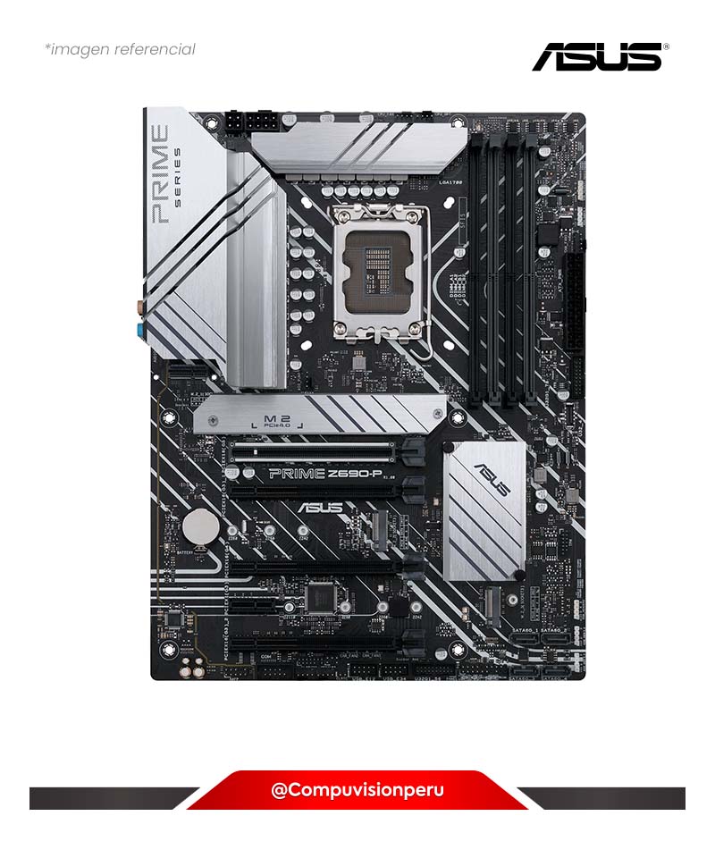 PLACA ASUS PRIME Z690-P INTEL Z690 LGA 1700 ATX PCIE 5.0 DDR5 M.2 HDMI/DP USB3.2 THUNDERBOLT 4 HEADER