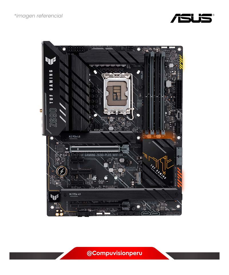 PLACA ASUS TUF GAMING Z690-PLUS WIFI D4 LGA 1700  DDR4   M.2 INTEL 2.5 GB ETHERNET HDMI/DP USB 3.2