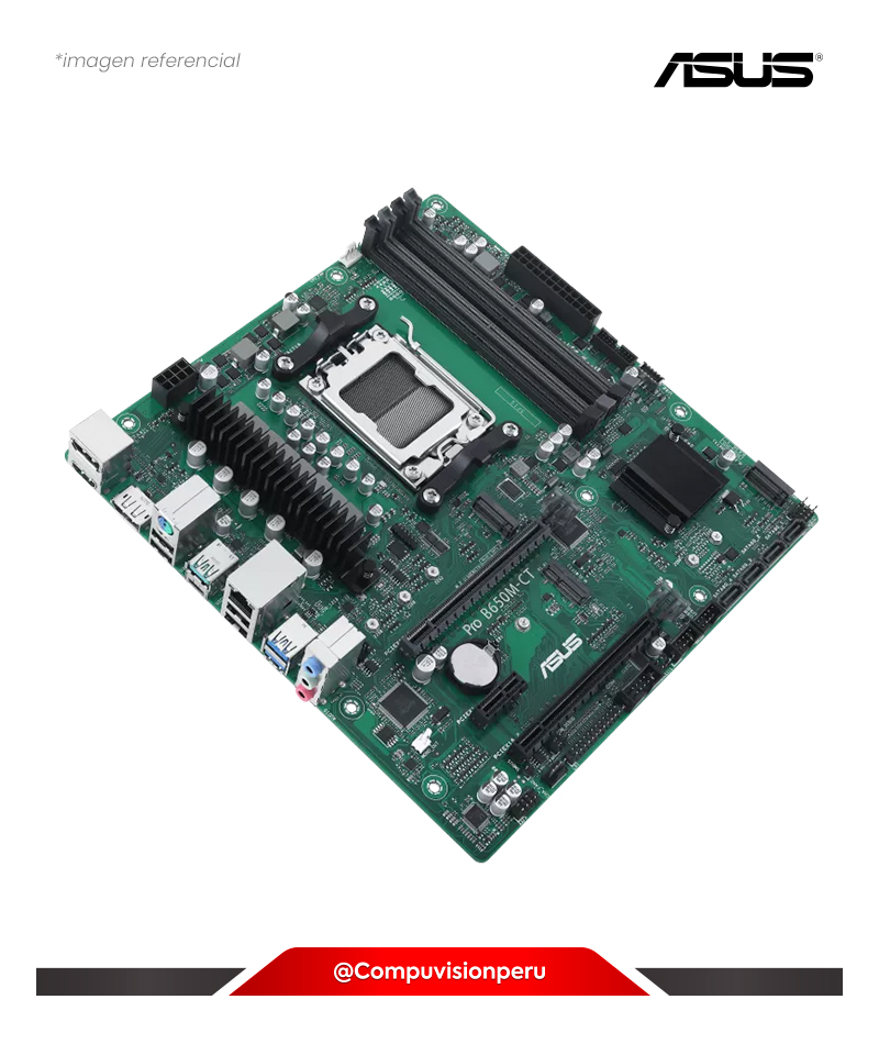PLACA ASUS PRO B650M-CT-CSM AMD B650 AM5 DDR5 M.2 SATA 6GB M-ATX