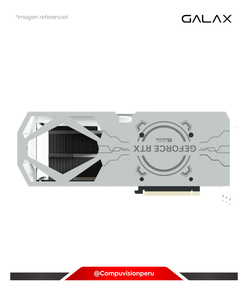 VIDEO GALAX GEFORCE RTX 4070 TI EX GAMER WHITE 1-CLICK OC 12GB GDDR6X 192-BIT HDMI DP CUDA 7680 47IOM7MD7BGW