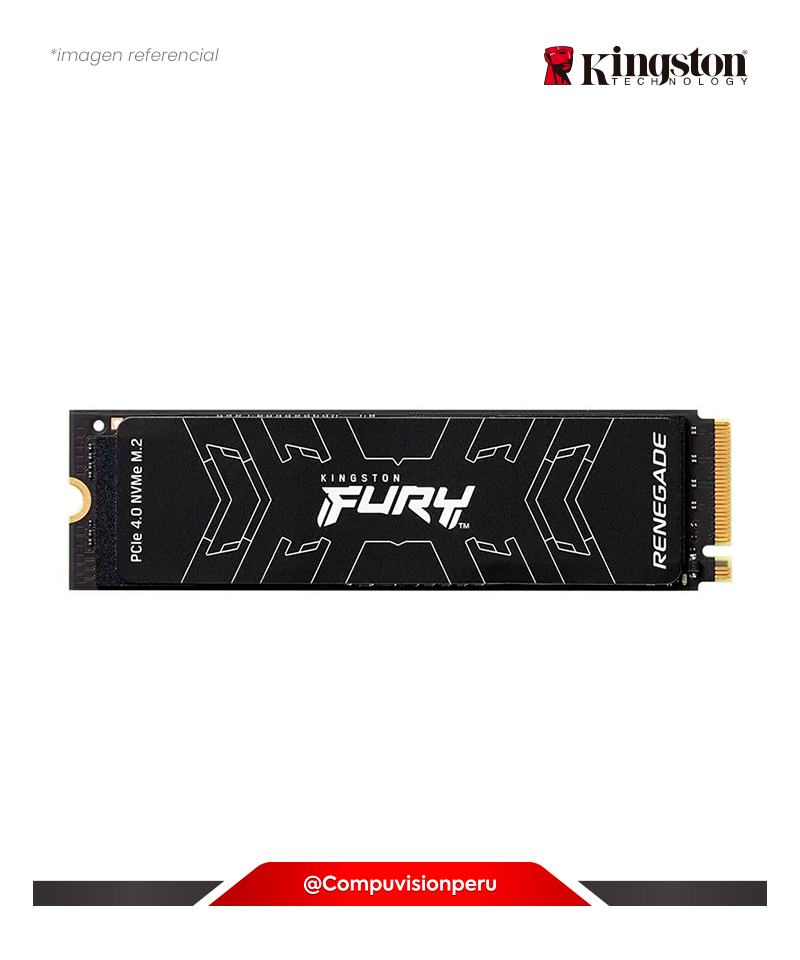 DISCO SOLIO SSD 4TB KINGSTON FURY RENEGADE M.2 2280 PCIE 4.0 NVME NAND 3D TLC SFYRD/4000G