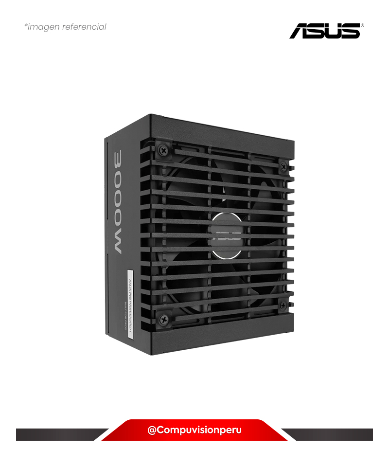 FUENTE 3000W ASUS PRO WS 3000W PLATINUM ATX12V ATX 3.1 80 PLUS PLATINUM ROHS FULL MODULAR ASUS-PRO-WS-3000P