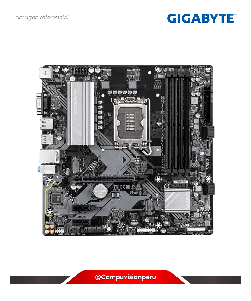 PLACA GIGABYTE B760M D3HP LGA 1700 INTEL B760 DDR5 VGA HDMI M.2 SATA 6GB USB 2.0 M-ATX B760M-D3HP
