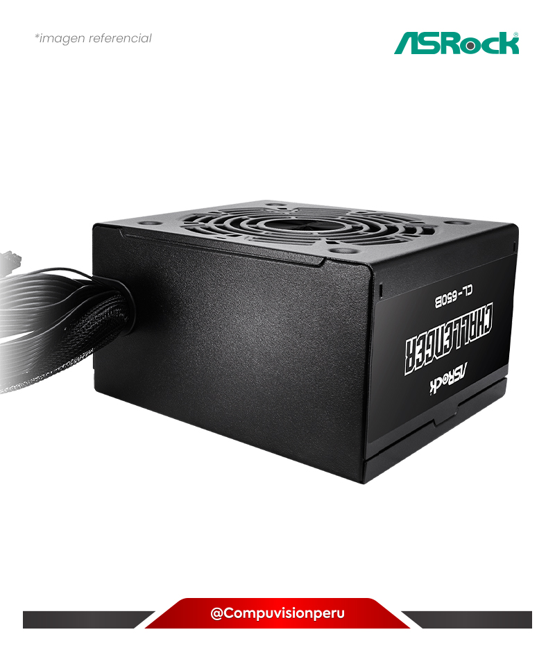FUENTE 650W ASROCK CHALLENGER 80 PLUS BRONZE CL-650B