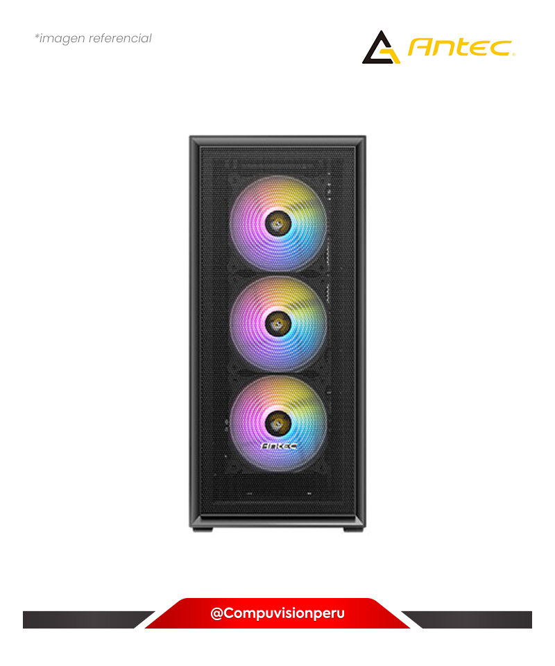 CASE ANTEC AX81 BLACK TEMPERED GLASS 3 FAN ARGB USB3.0 S/FUENTE 0-761345-10086-1