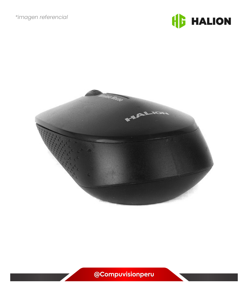 MOUSE HALION HA-2111 CARTER BLACK WIRELESS 2.4GHZ