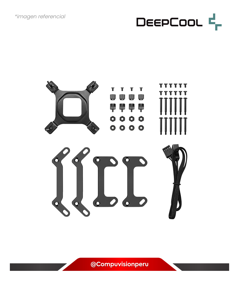 COOLER DE CPU DEEPCOOL MYSTIQUE 360 BLACK INTEL AMD 3*120MM  R-LX750-BKDSNMP-G-1