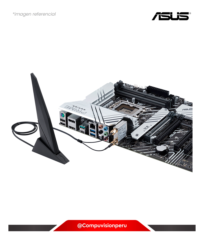 PLACA ASUS PRIME Z690-P WIFI INTEL Z690 LGA 1700 DDR5 PCIE 5.0 M.2 HDMI DP WIFI 6 USB 3.2 THUNDERBOLT 4 HEADER AND AURA SYNC RGB LIGHTING