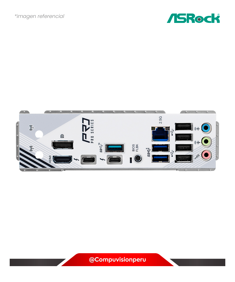 PLACA ASROCK Z890 PRO RS LGA 1851 INTEL Z890 DDR5 HDMI M.2 SATA 6GB THUNDERBOLT ATX