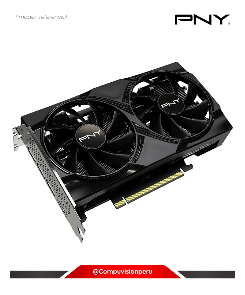 VIDEO PNY GEFORCE RTX 5060 8GB GDDR7 3840 CUDA HDMI DP DUAL FAN GPU VCG50608DFXPB1-O