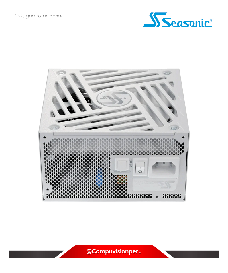 FUENTE 750W SEASONIC FOCUS GX WHITE ATX 3.1 80 PLUS GOLD FULL MODULAR SRP-FGX751-A5A32SFW
