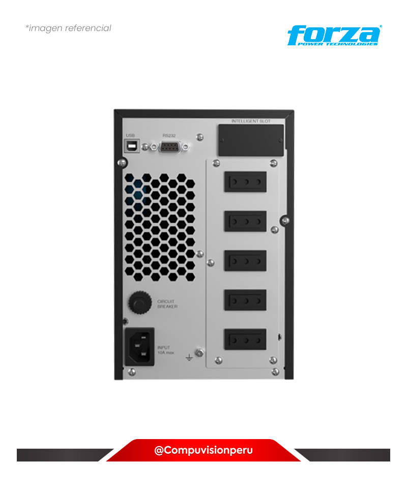 UPS FORZA FDC-1002T 1000VA/900W 3 SALIDAS SINUS PURA TORRE-220V