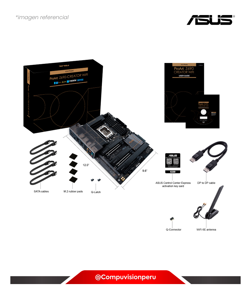 PLACA ASUS PROART Z690-CREATOR WIFI INTEL Z690 LGA 1700 DDR5 USB3.2 TH