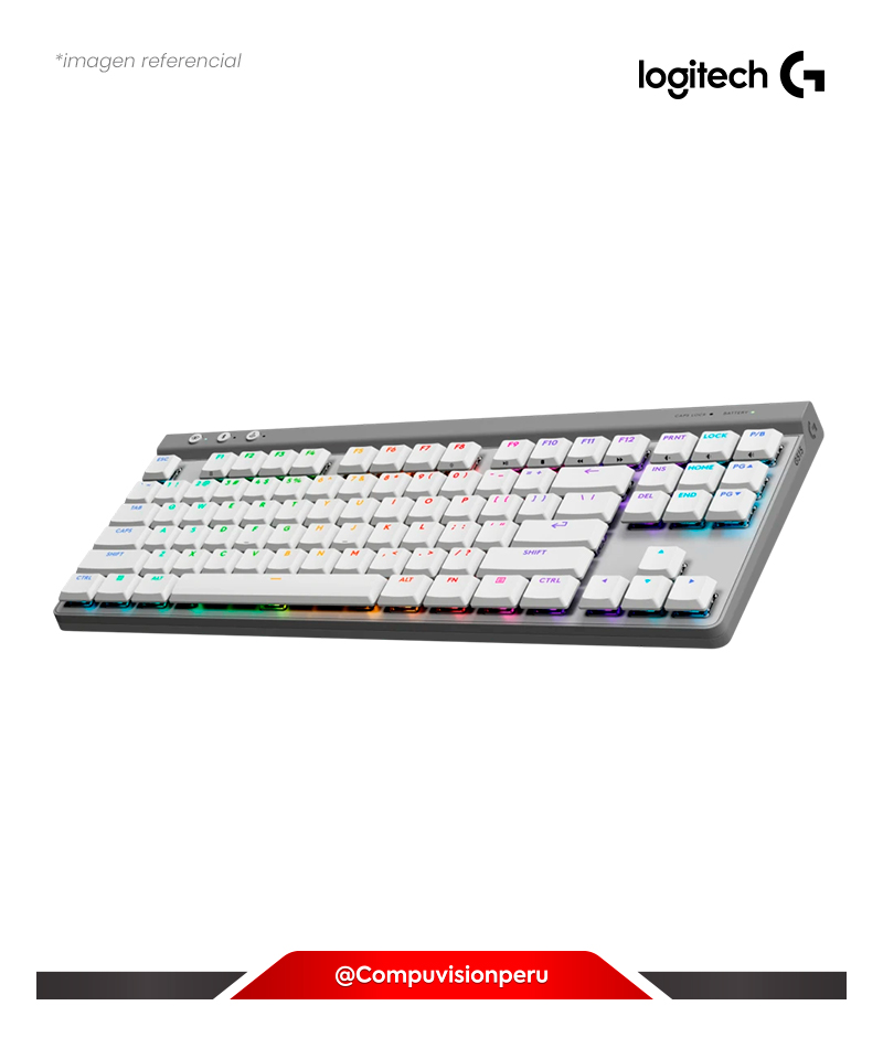 TECLADO LOGITECH G515 TKL LIGHTSPEED BT LIGHTSYNC RGB WHITE 920-012535
