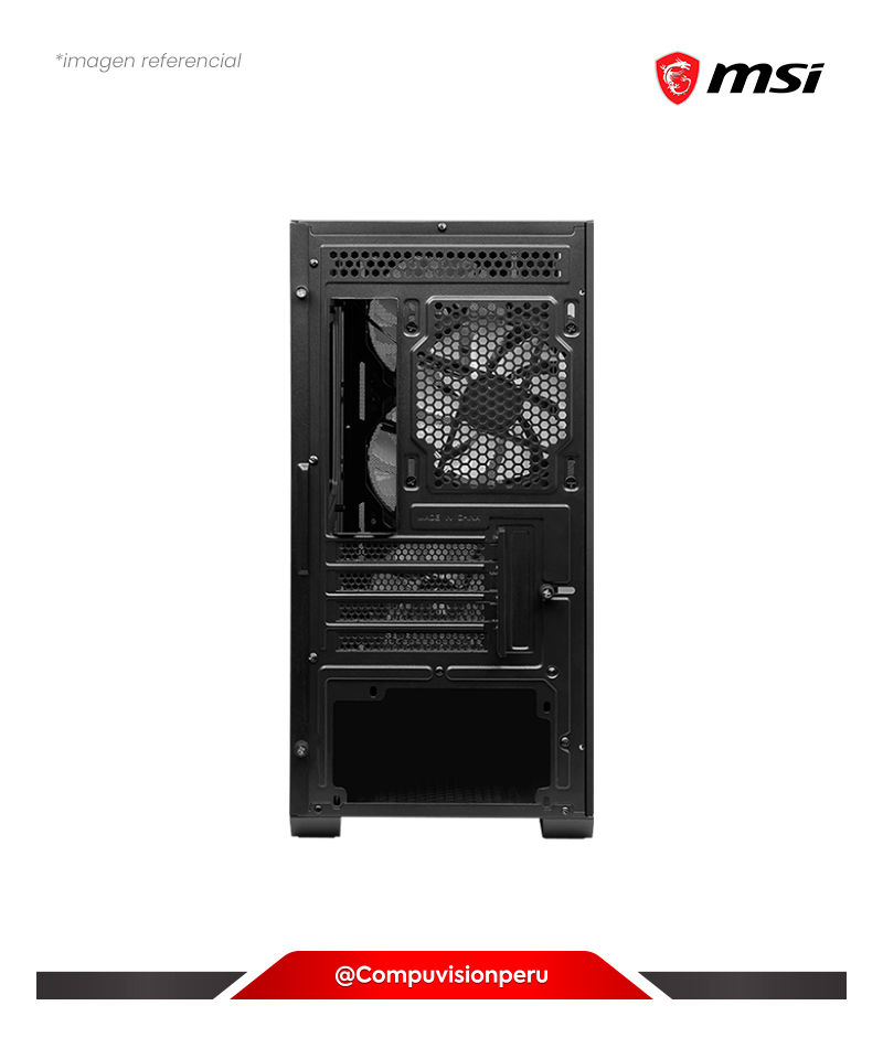 CASE MSI MAG FORGE M100A D60 C/600W 80 PLUS USB 3.2 GEN 1 TYPE-A AUTO-RGB SHOWROOM ACRYLIC PANEL MICRO ATX TOWER