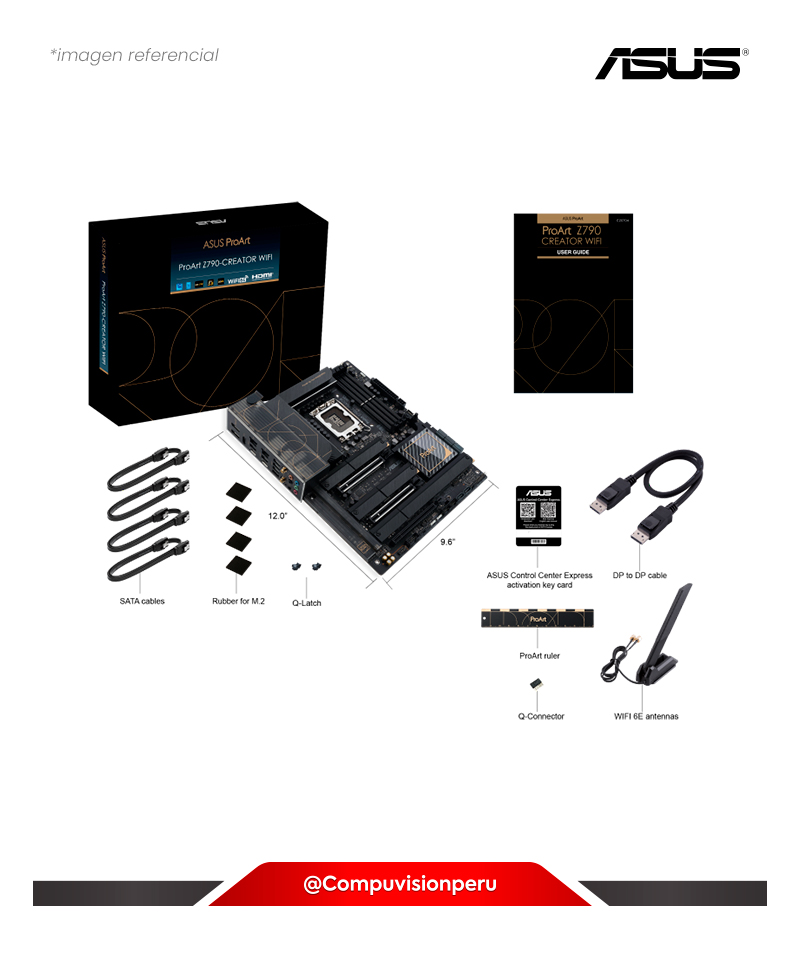 PLACA ASUS PROART Z790-CREATOR WIFI LGA1700 INTEL Z790 DDR5 HDMI M.2 WI-FI 6E BLUETOOTH V5.3 USB 3.2 THUNDERBOLT