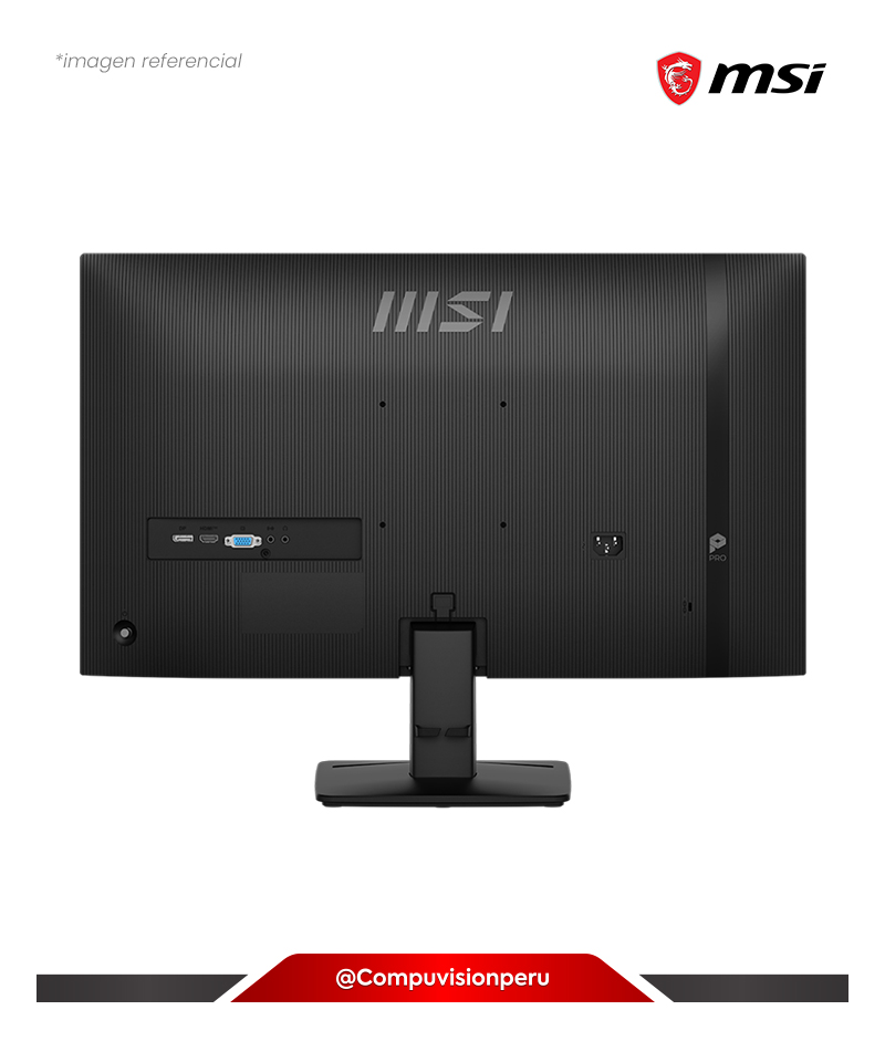 MONITOR 27 IPS MSI PRO MP275 E2 1080P 120HZ 1MS VGA HDMI DP HEADPHONE-OUT SPEAKER 2*2W ADAPTIVE-SYNC