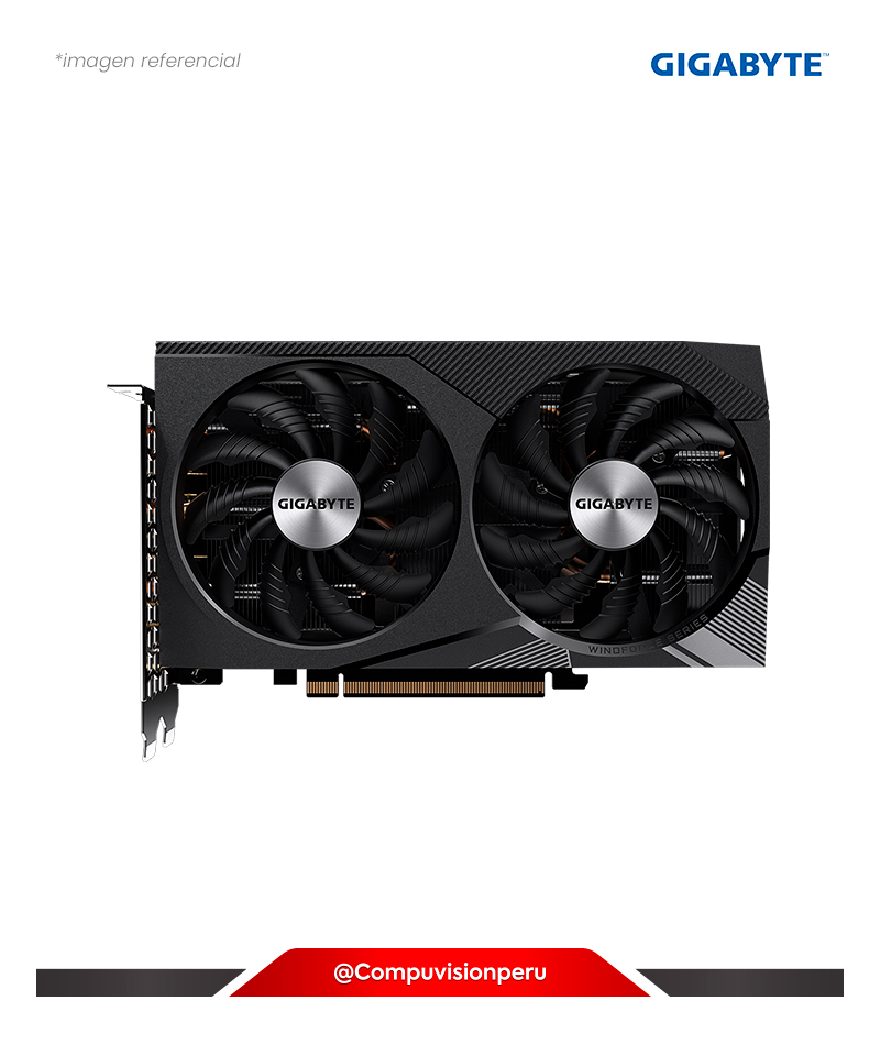 VIDEO GIGABYTE GEFORCE RTX 3060 WINDFORCE OC 12G CUDA 3584 12GB GDDR6 192 BIT HDMI DP PCI-E 4.0 X 16 GV-N3060WF2OC-12GD