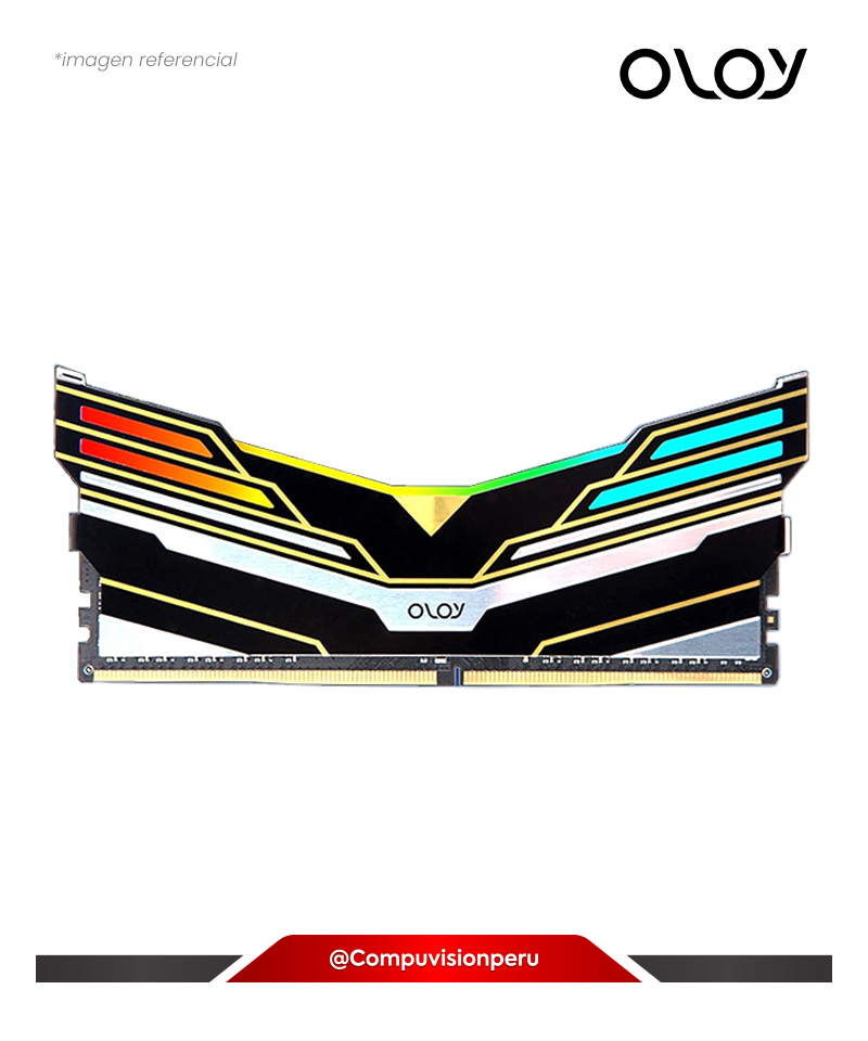 MEMORIA 16GB DDR4 BUS 3600MHZ OLOY WARHAWK AURA SYNC RGB CL18 1.35V MD4U163618DEDA-(1)