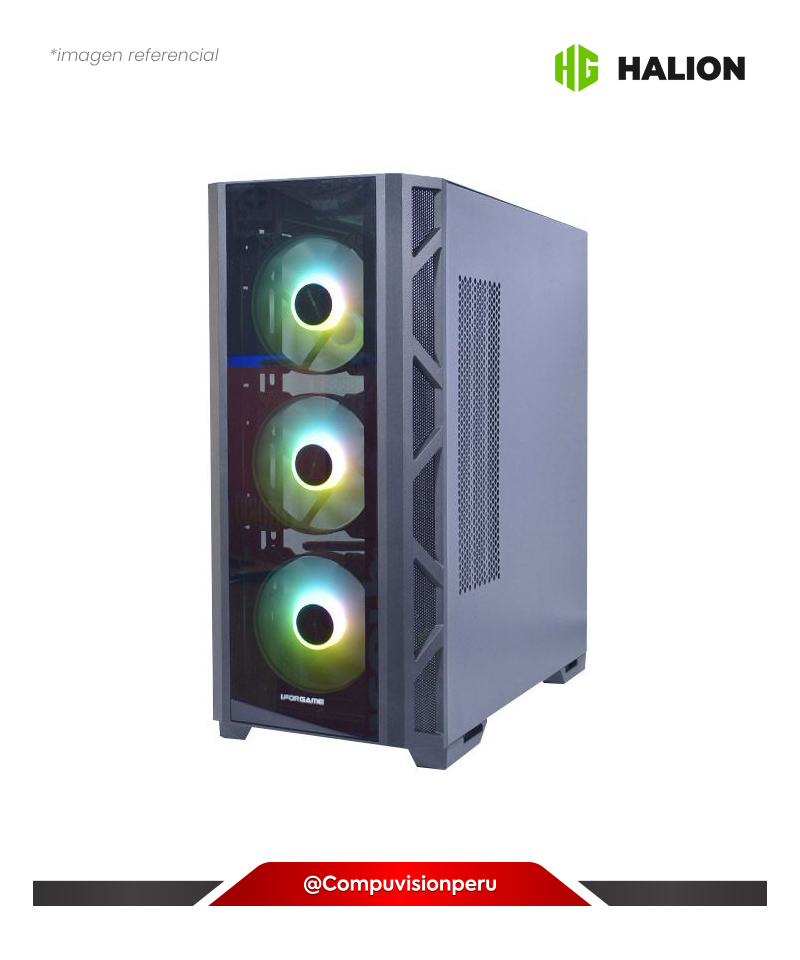 CASE GAMER IFORGAME X2 TEMPERED GLASS 4FAN ARGB S/F