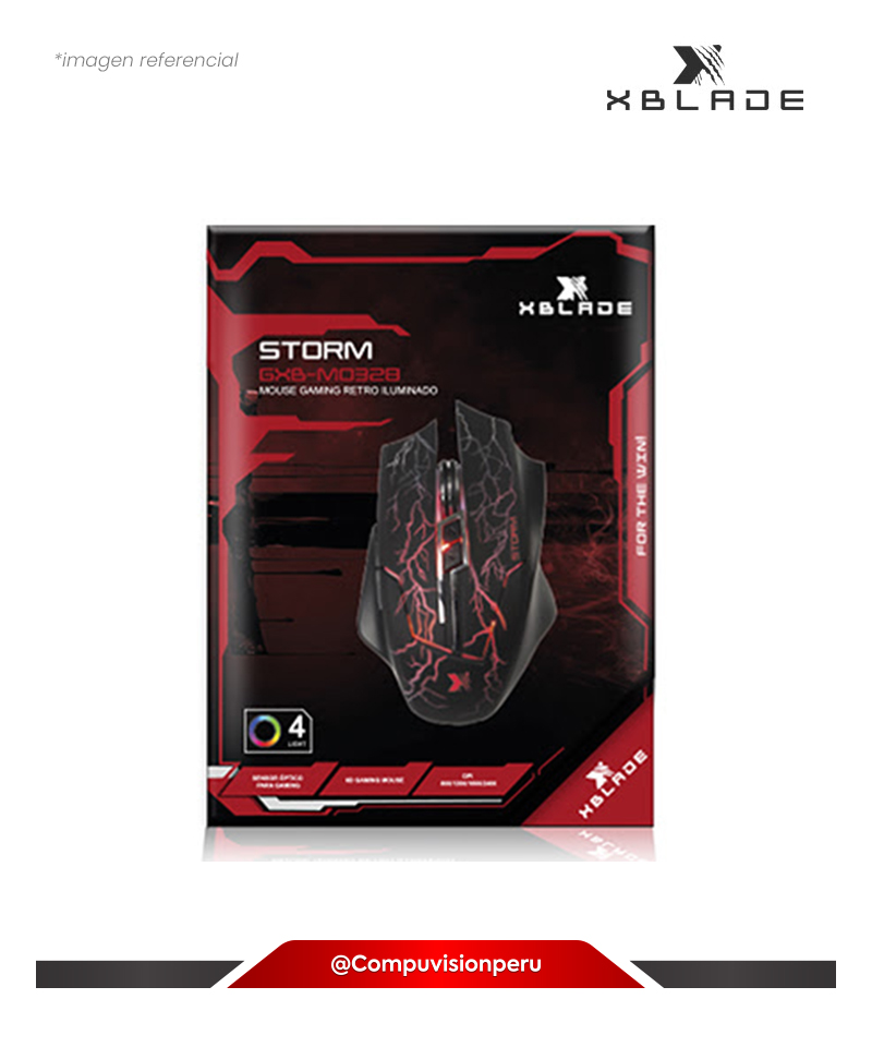 MOUSE XBLADE STORM GAMING DPI 3200 LIGHT GXB-MO328