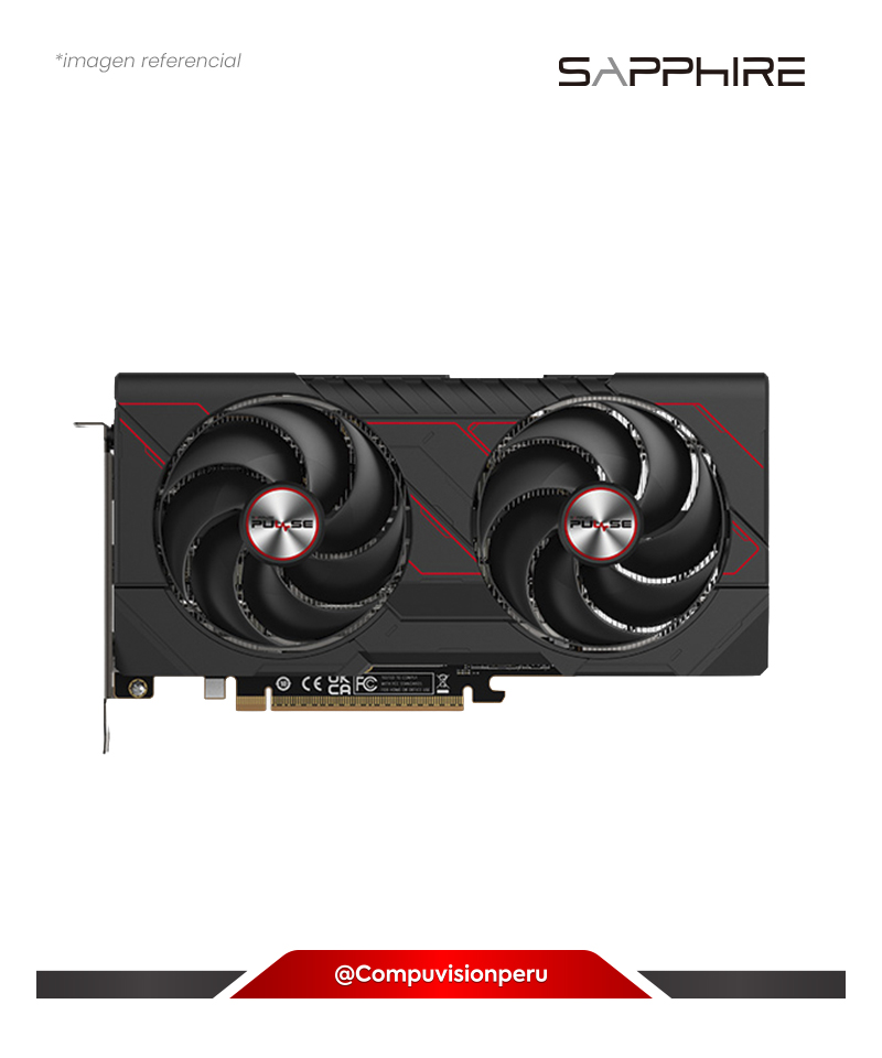 VIDEO SAPPHIRE PULSE AMD RADEON RX 9060 XT GAMING OC 16GB DUAL HDMI DP 11350-03-20G