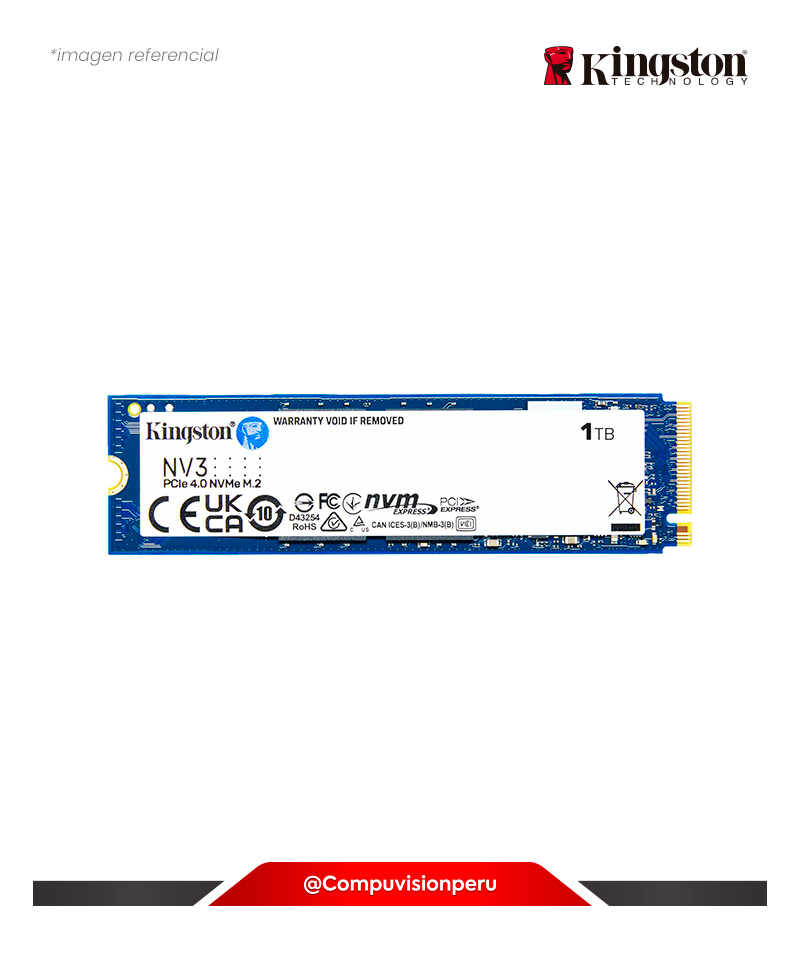 DISCO SOLIDO 1TB KINGSTON SNV3S/1000G NV3 NVME M.2 2280 PCIE GEN 4.0X 4