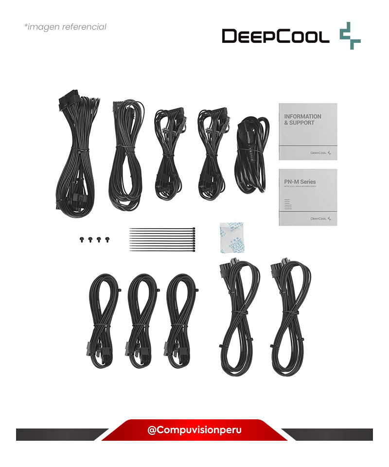 FUENTE 750W DEEPCOOL PN750M 80 PLUS GOLD FULL MODULAR ATX 3.1 PCIE 5.1 R-PN750M-FC0B-JGUS