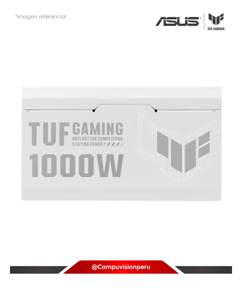 FUENTE 1000W ASUS TUF GAMING 1000W WHITE 80 PLUS GOLD FULL MODULAR ROHS TUF-GAMING-1000G-WHITE
