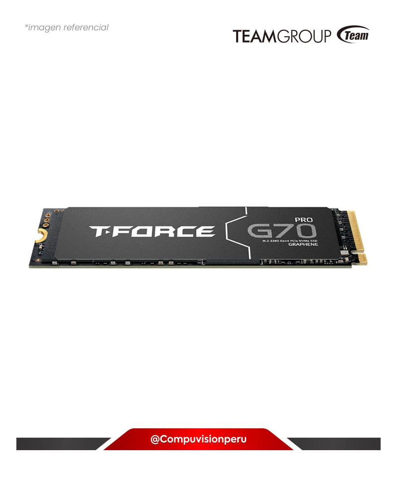 DISCO SOLIDO SSD 4TB TEAMGROUP T-FORCE G70 M.2 PCIE GEN4 X4 NVME TM8FFH004T0C129