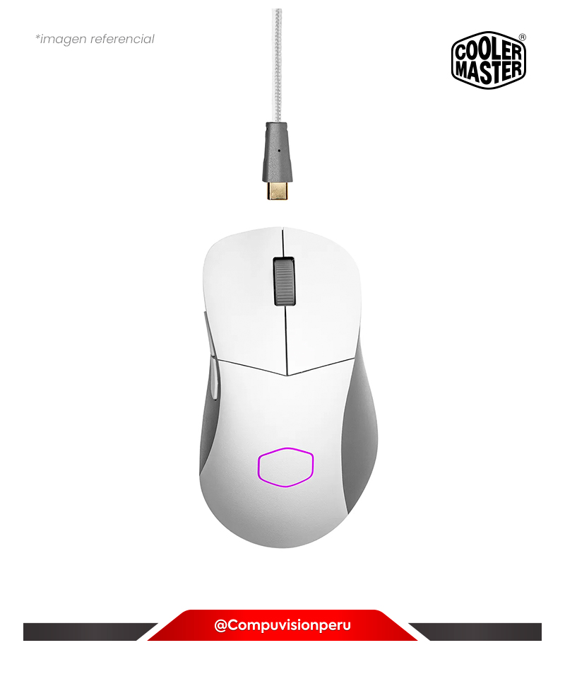 MOUSE COOLER MASTER MM731 WHITE BLUETOOTH DPI 19000 2.4GHZ WIRED MODE 1000HZ MM-731-WWOH1