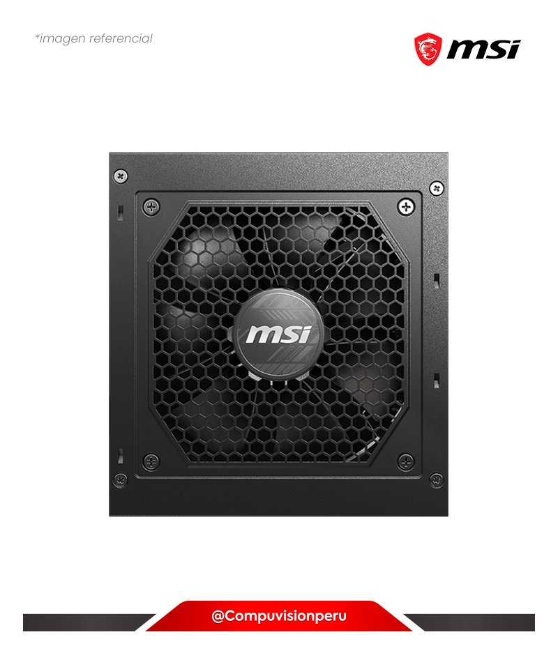 FUENTE 750W MSI MAG A750GL PCIE5 80PLUS GOLD ATX MODULAR