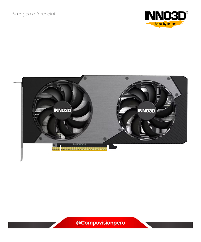 VIDEO INNO3D GEFORCE RTX 5070 TWIN X2 OC 12GB GDDR7 192-BIT CUDA 6144 HDMI DP N50702-12D7X-195064N