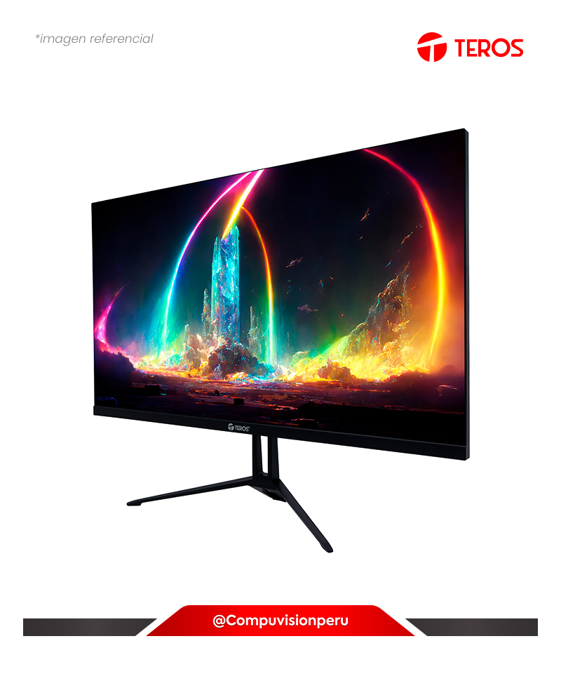 MONITOR 27 FHD IPS TEROS TE-2714S BLACK 1080P 144HZ 1MS HDMI DP VESA 100 X 100 MM