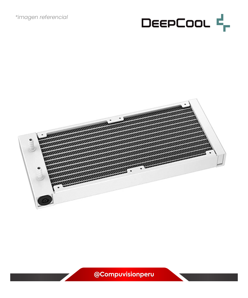 COOLER DE CPU DEEPCOOL LE240 WH  V2 ARGB 240MM 2*120MM INTEL AMD ALUMINUM R-LE240-WHAMMN-G-2