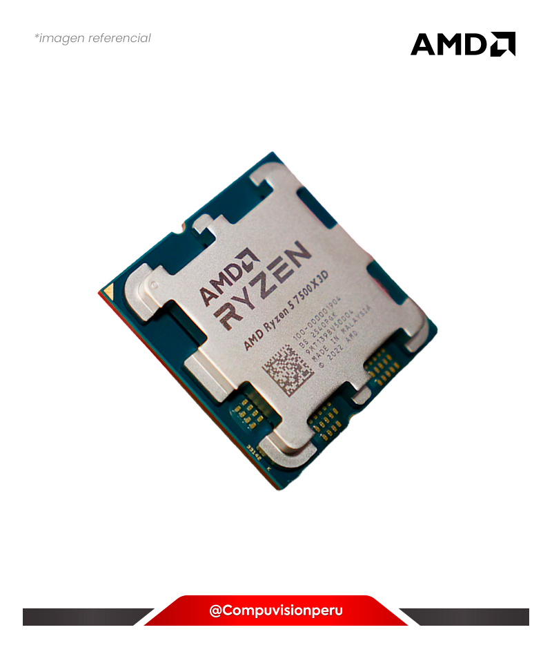 CPU AMD RYZEN 5 7500X3D OEM 6N 12TH 4GHZ 96MB TDP 65W AMD RADEON GRAPHICS TURBO CORE 4.5GHZ