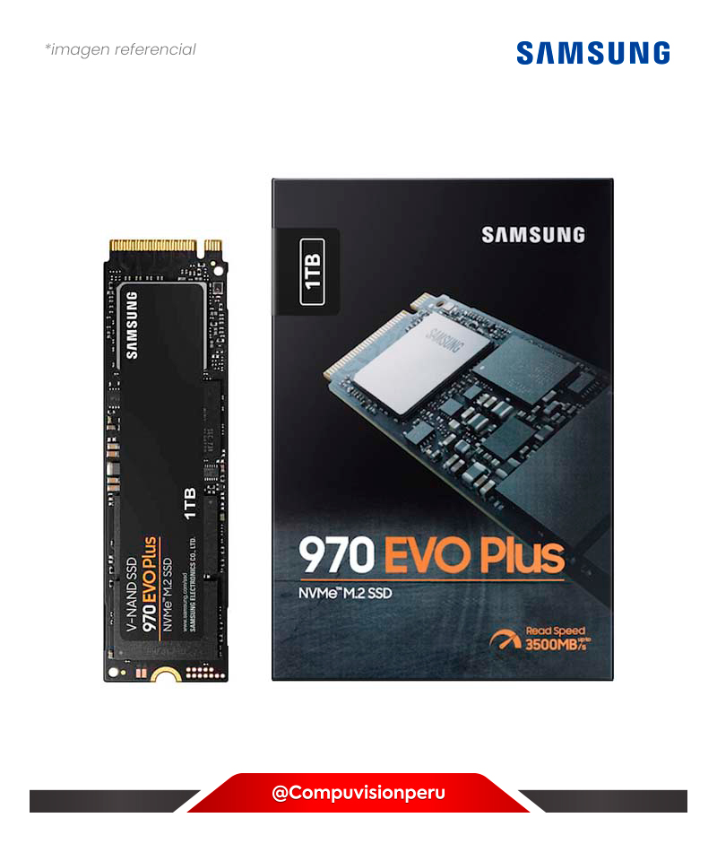 Samsung 970 EVO Plus SSD 2TB NVMe M.2 Disco duro interno de estado sólido  con