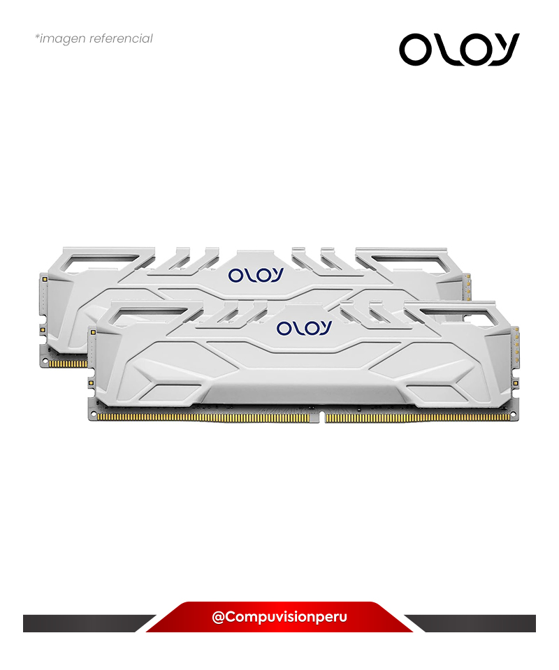 MEMORIA 16GB DDR4 BUS 3200MHZ OLOY OWL WHITE CL16 1.35V MD4U1632161BHWDA-1