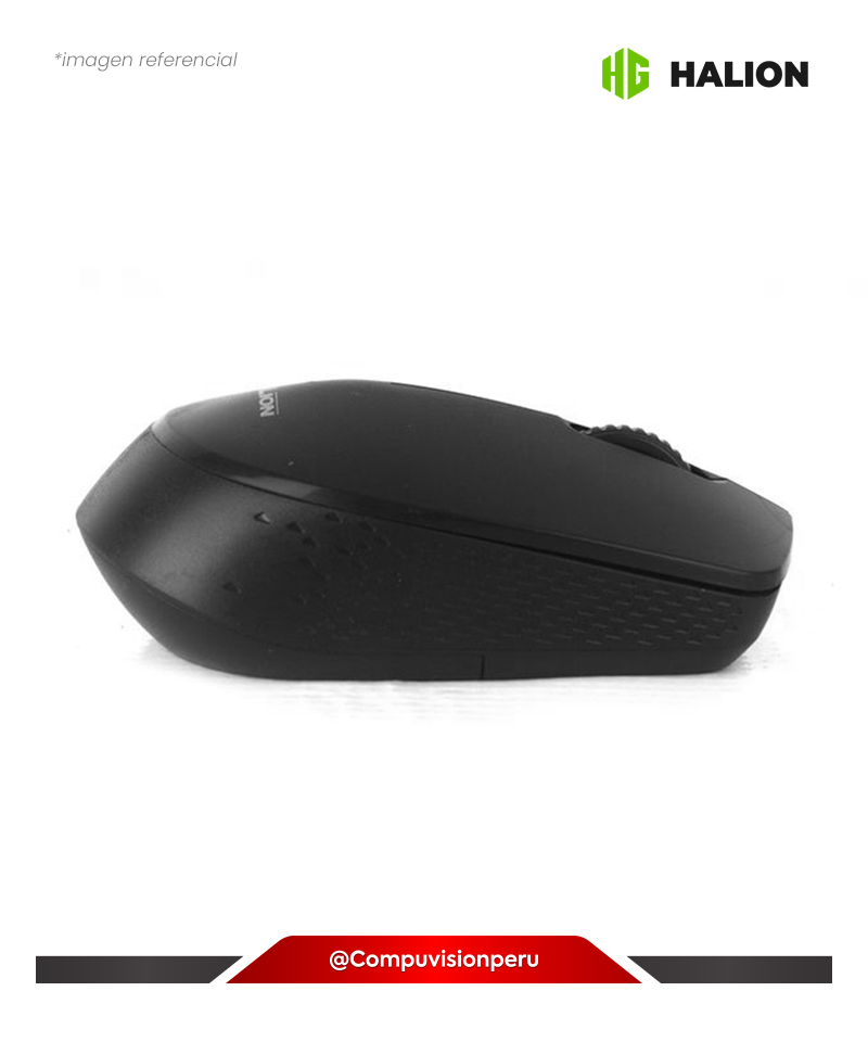 MOUSE HALION HA-2111 CARTER BLACK WIRELESS 2.4GHZ