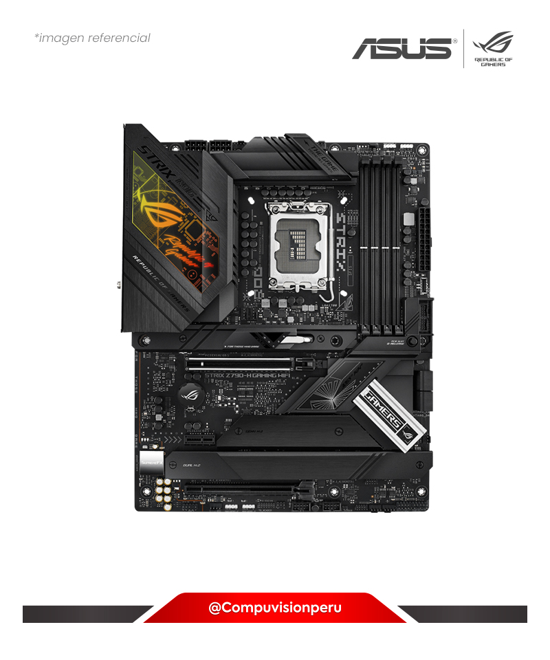PLACA ASUS ROG STRIX Z790-H GAMING WIFI 6E INTEL Z790 LGA 1700 DDR5 PCIE 5.0 HDMI DP M.2 SATA 6GB BLUETOOTH