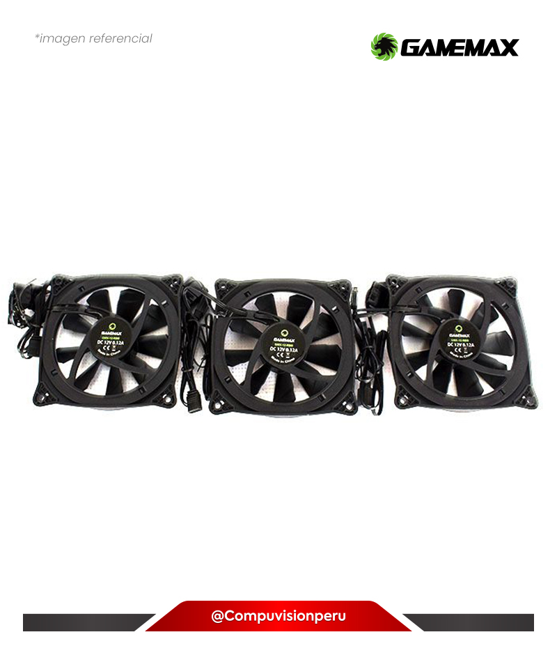 COOLER DE CASE GAMEMAX RB300 VORTEX ARGB 3X120 MM