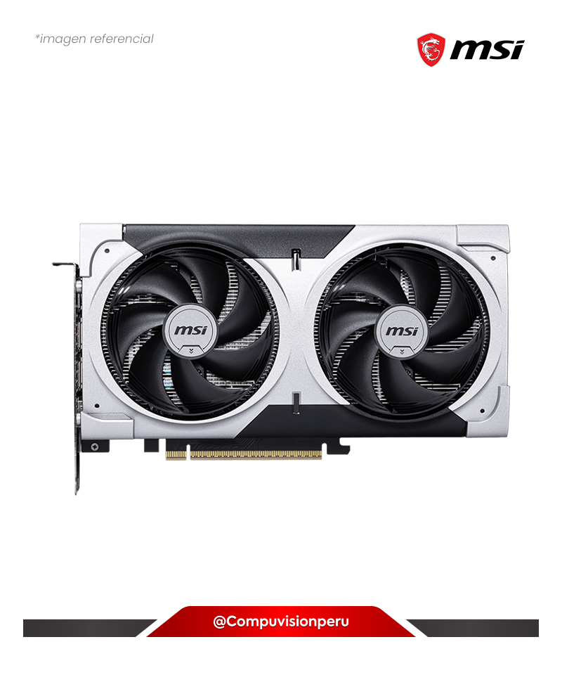 VIDEO MSI GEFORCE RTX 5060 TI 8G VENTUS 2X OC PLUS 8GB GDDR7 CUDA 4608 128-BIT HDMI DP G506T-8V2CP