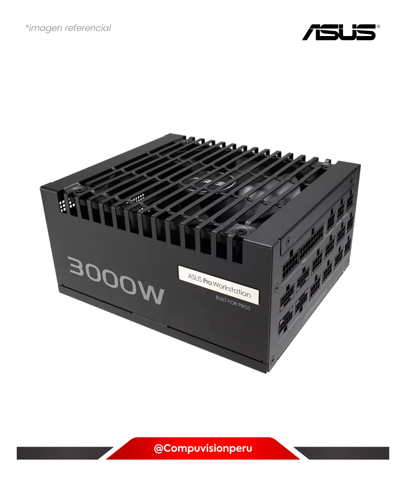 FUENTE 3000W ASUS PRO WS 3000W PLATINUM ATX12V ATX 3.1 80 PLUS PLATINUM ROHS FULL MODULAR ASUS-PRO-WS-3000P