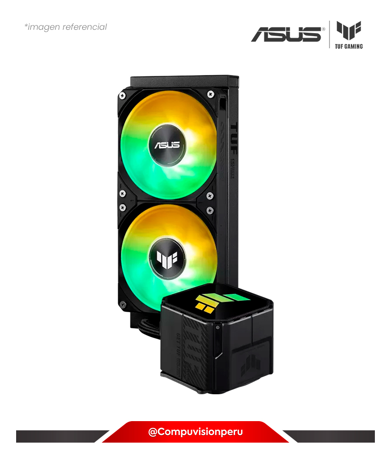 COOLER DE CPU ASUS TUF GAMING LC III 240 ARGB 2*120MM AURA SUNC INTEL AMD TUF-GAMING-LC-III-240-ARGB