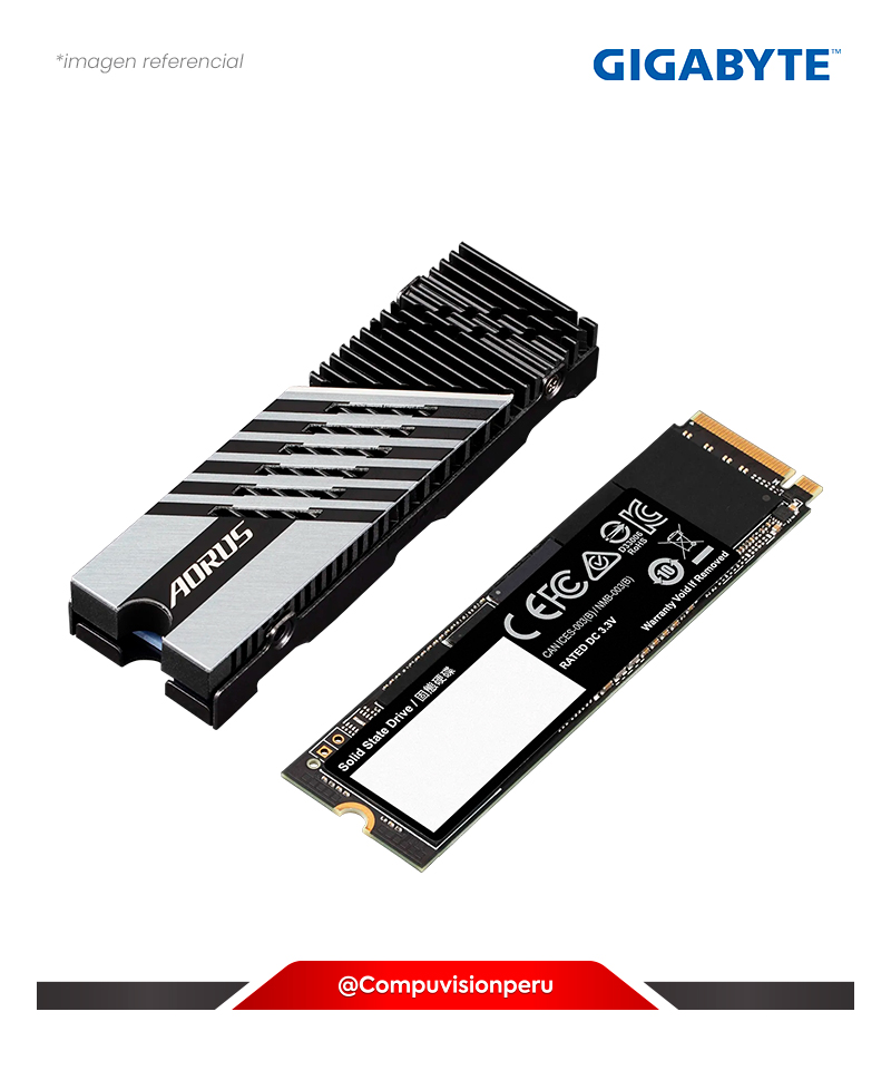 DISCO SOLIDO SSD 2TB AORUS GEN4 7300 M.2 2280 PCI-EXPRESS 4.0 X4 NVME 1.4 3D TLC NAND FLASH AG4732TB