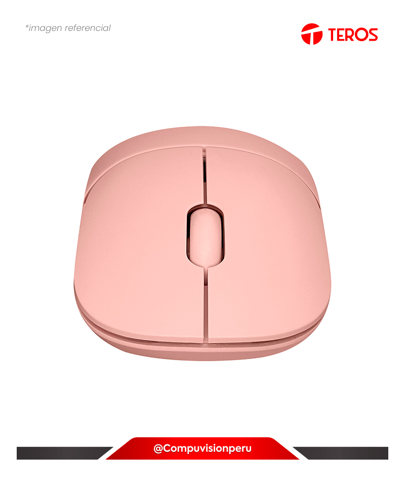 MOUSE TEROS TE-1218S WIRELESS PINK 1000DPI USB