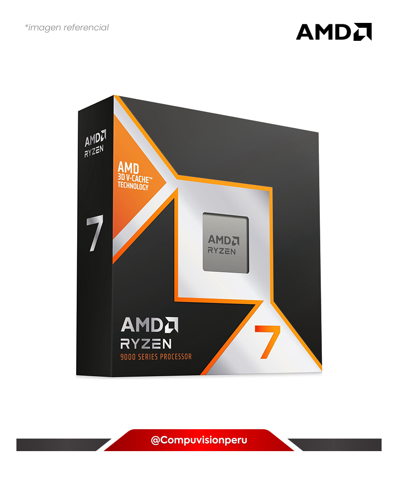 CPU AMD RYZEN 7 9850X3D AM5 8N 16TH 4.7GHZ 96MB TDP 120W AMD RADEON GRAPHICS TURBO CORE 5.6GHZ